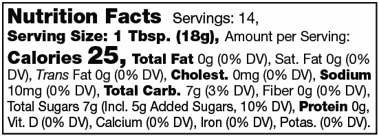 Product nutrion image