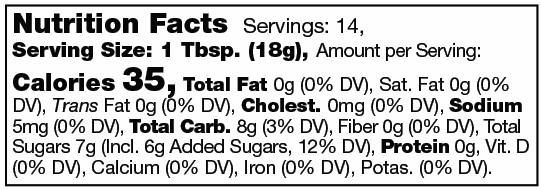 Product nutrion image