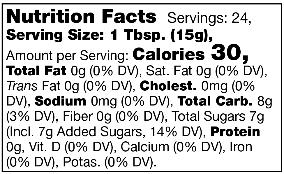 Product nutrion image