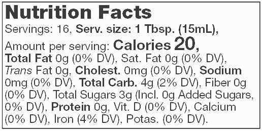 Product nutrion image