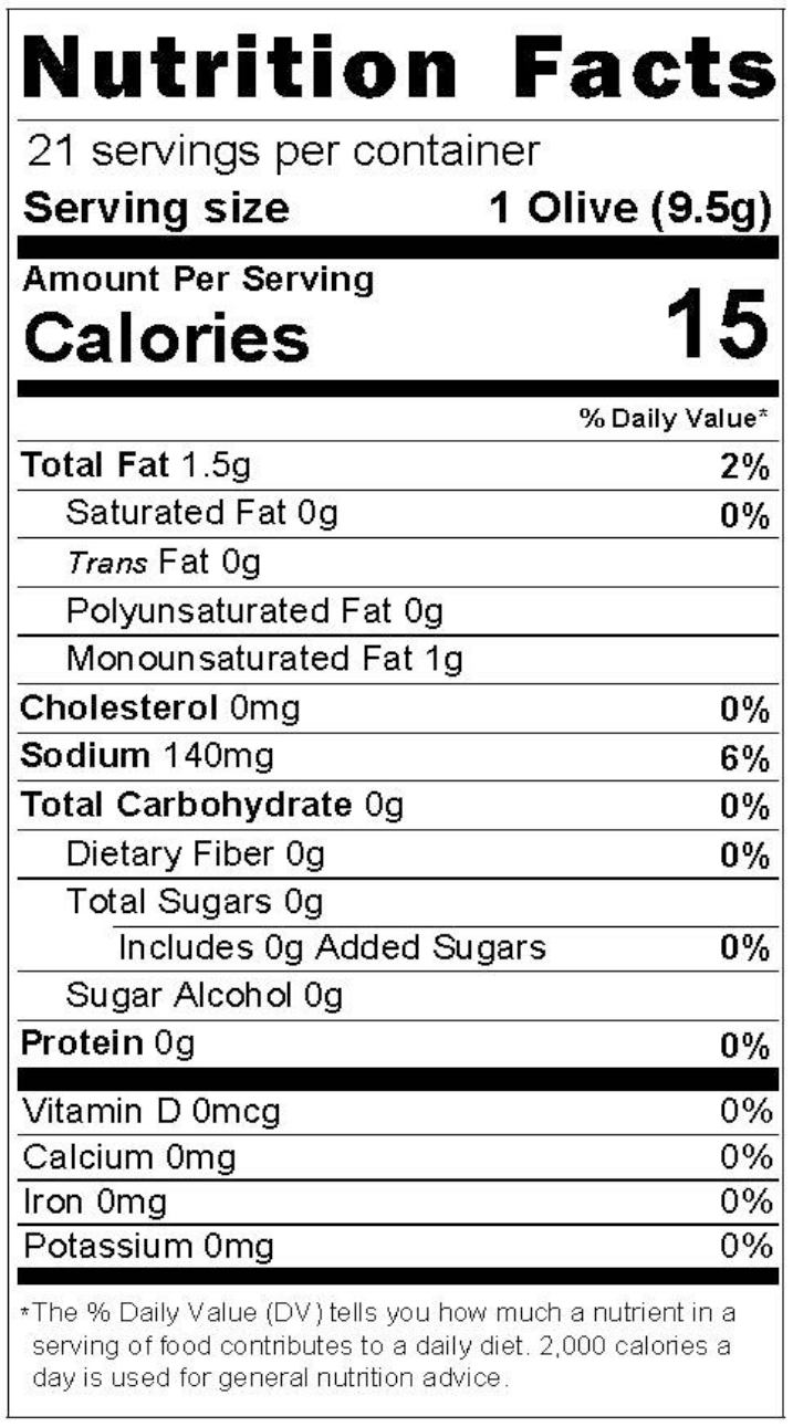 Product nutrion image