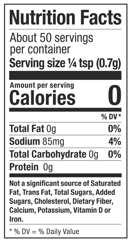 Product nutrion image