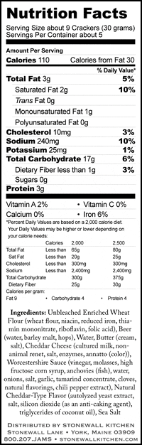 Product nutrion image