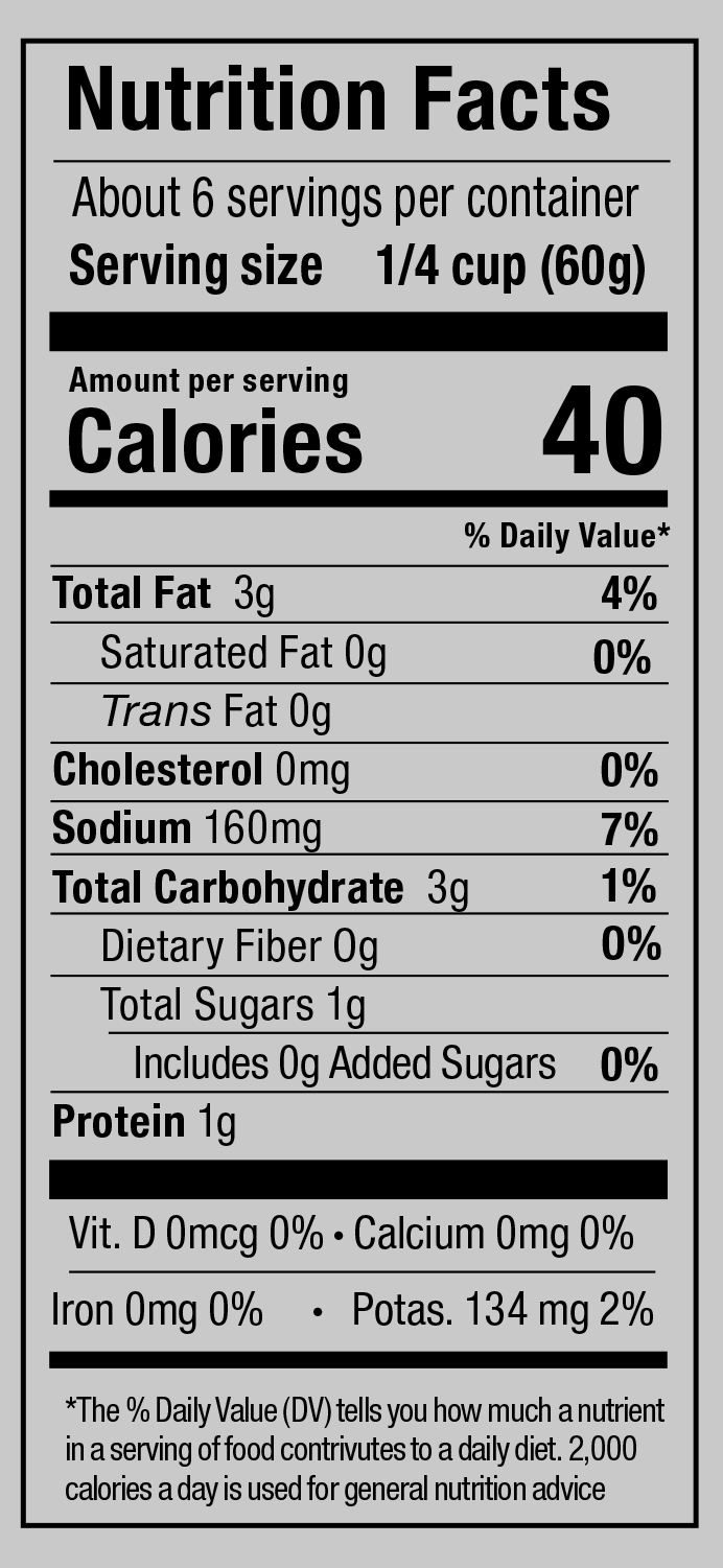 Product nutrion image