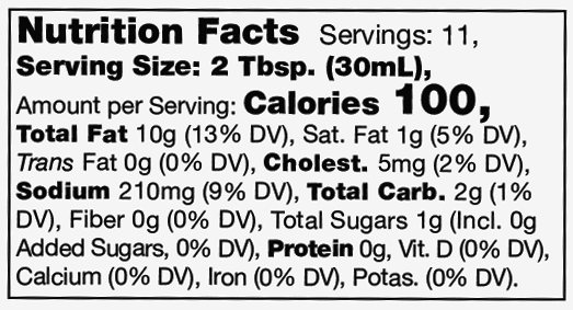 Product nutrion image
