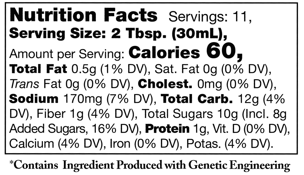 Product nutrion image