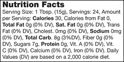 Product nutrion image