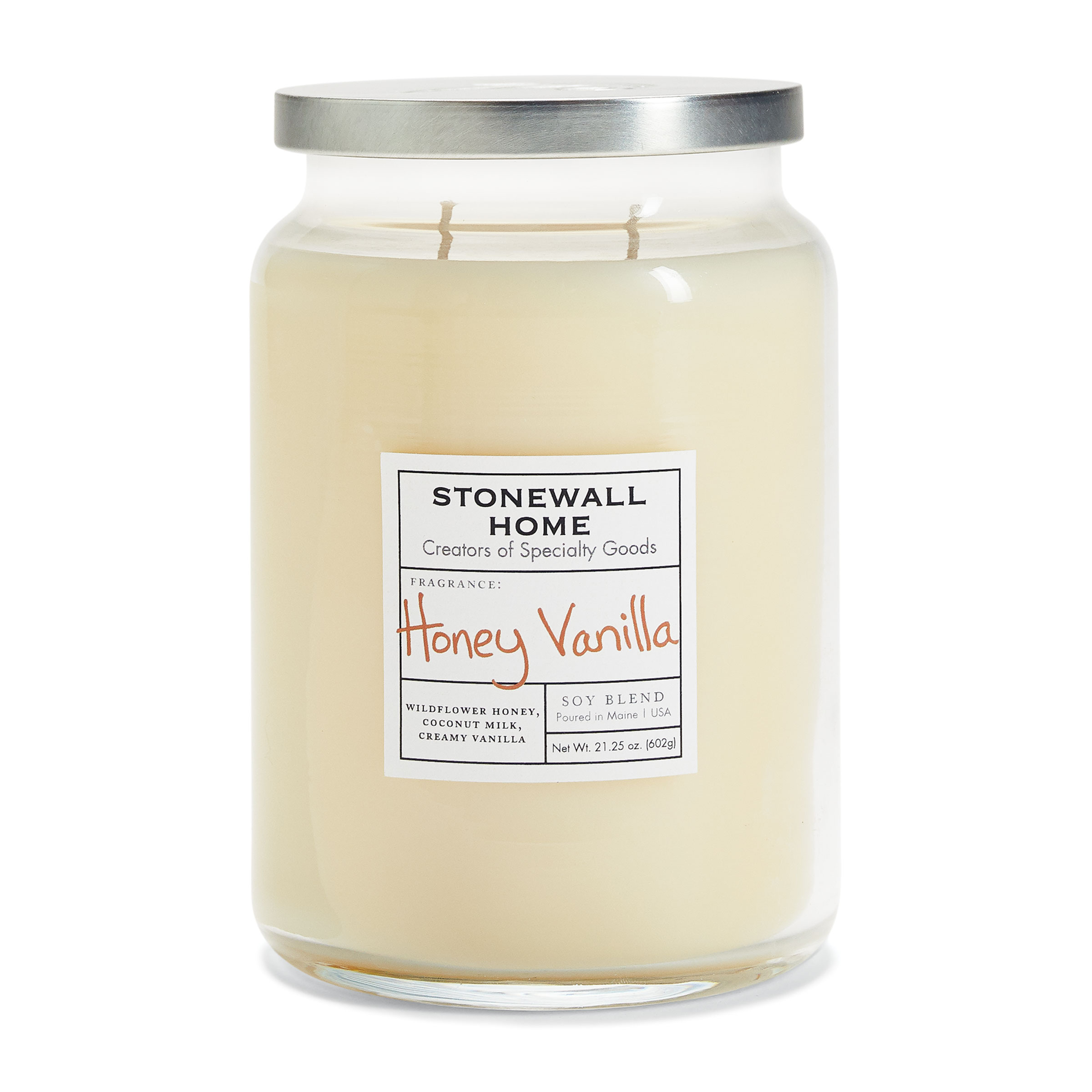 Stonewall Home Vanilla Honey Candle Stonewall Kitchen