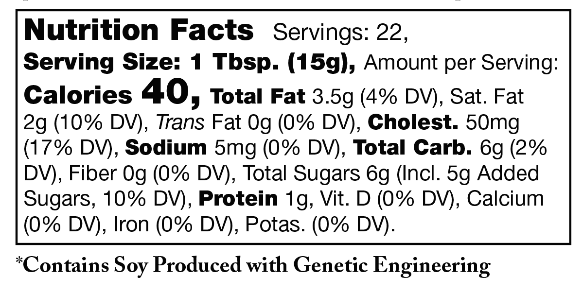 Product nutrion image