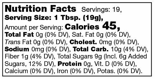 Product nutrion image