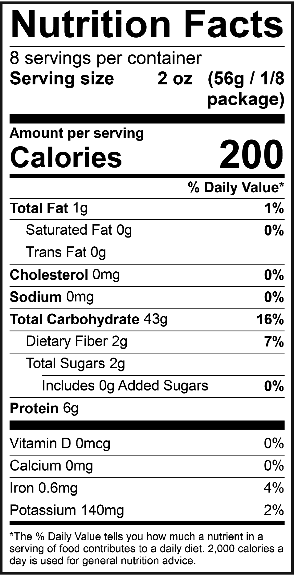 Product nutrion image