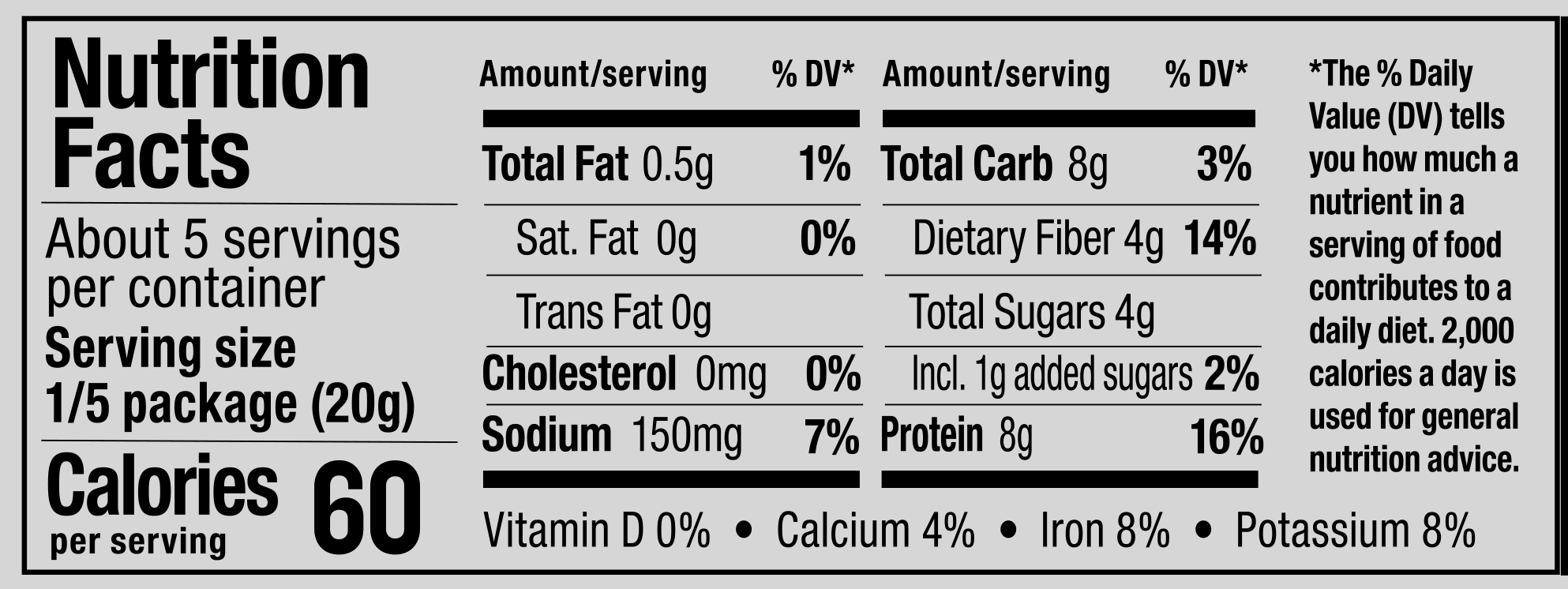 Product nutrion image