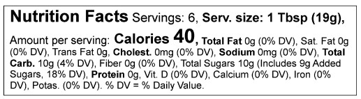 Product nutrion image