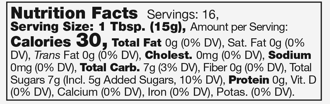 Product nutrion image