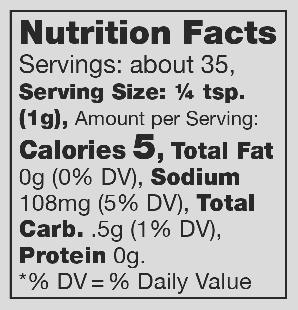 Product nutrion image