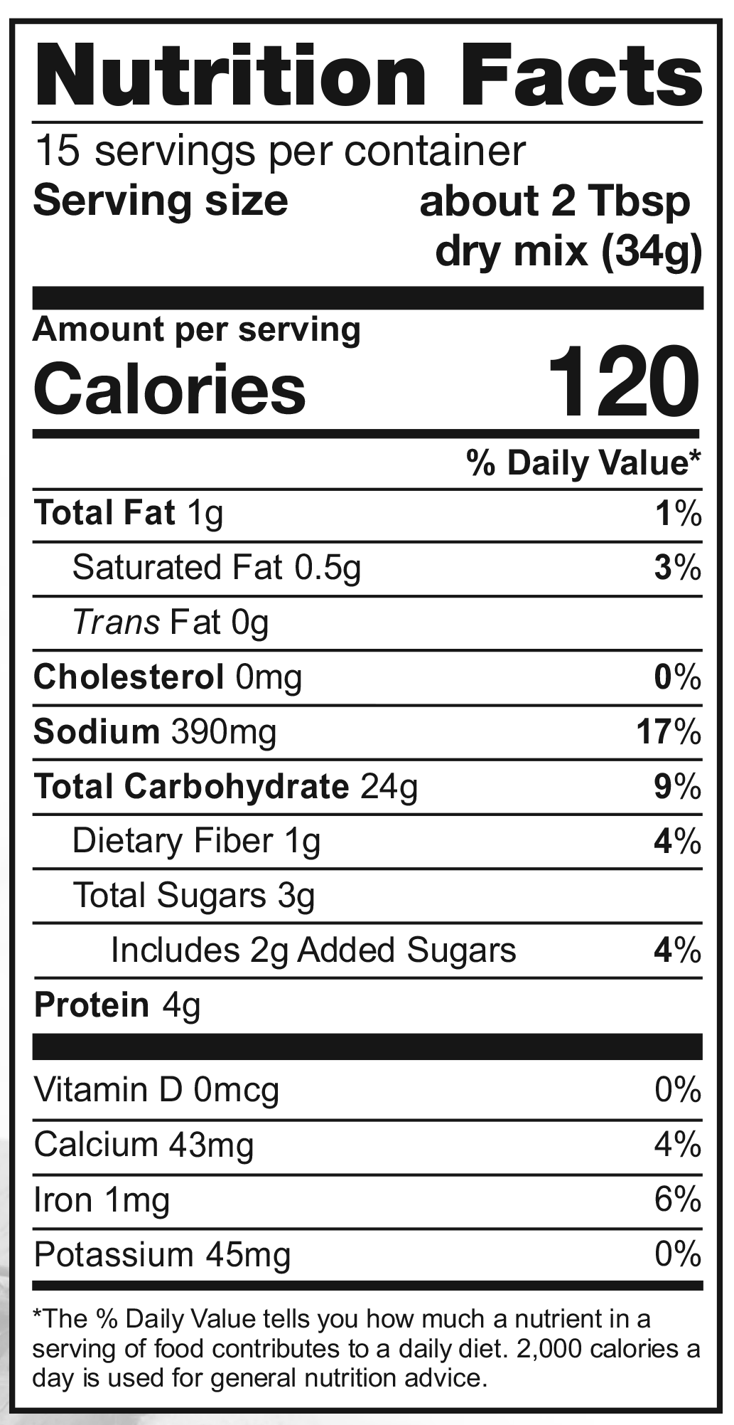 Product nutrion image