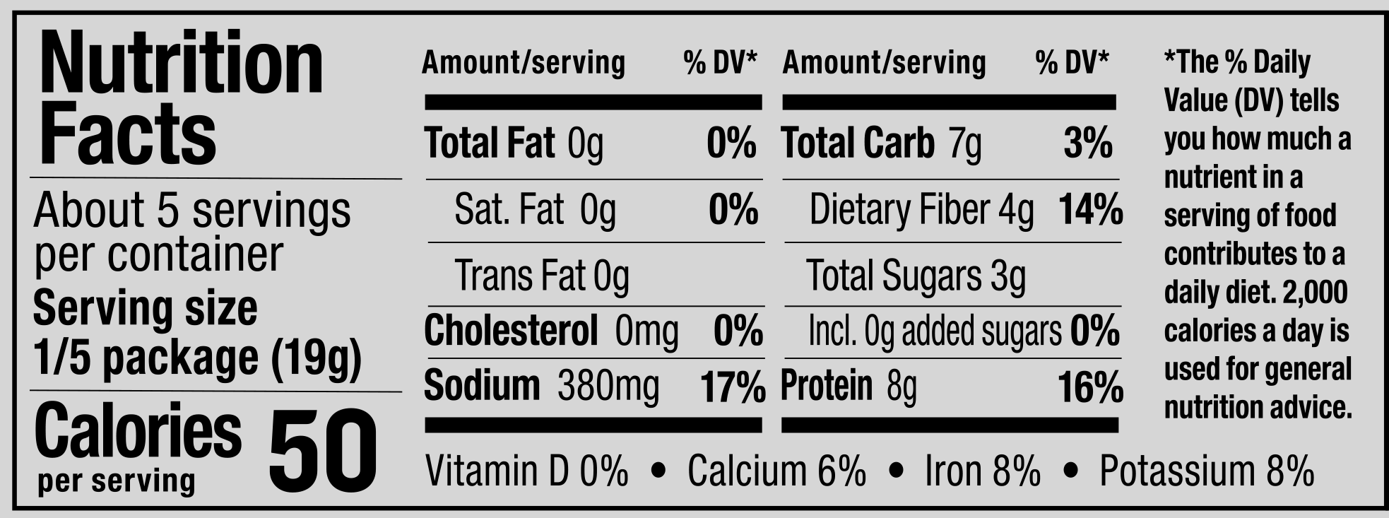 Product nutrion image