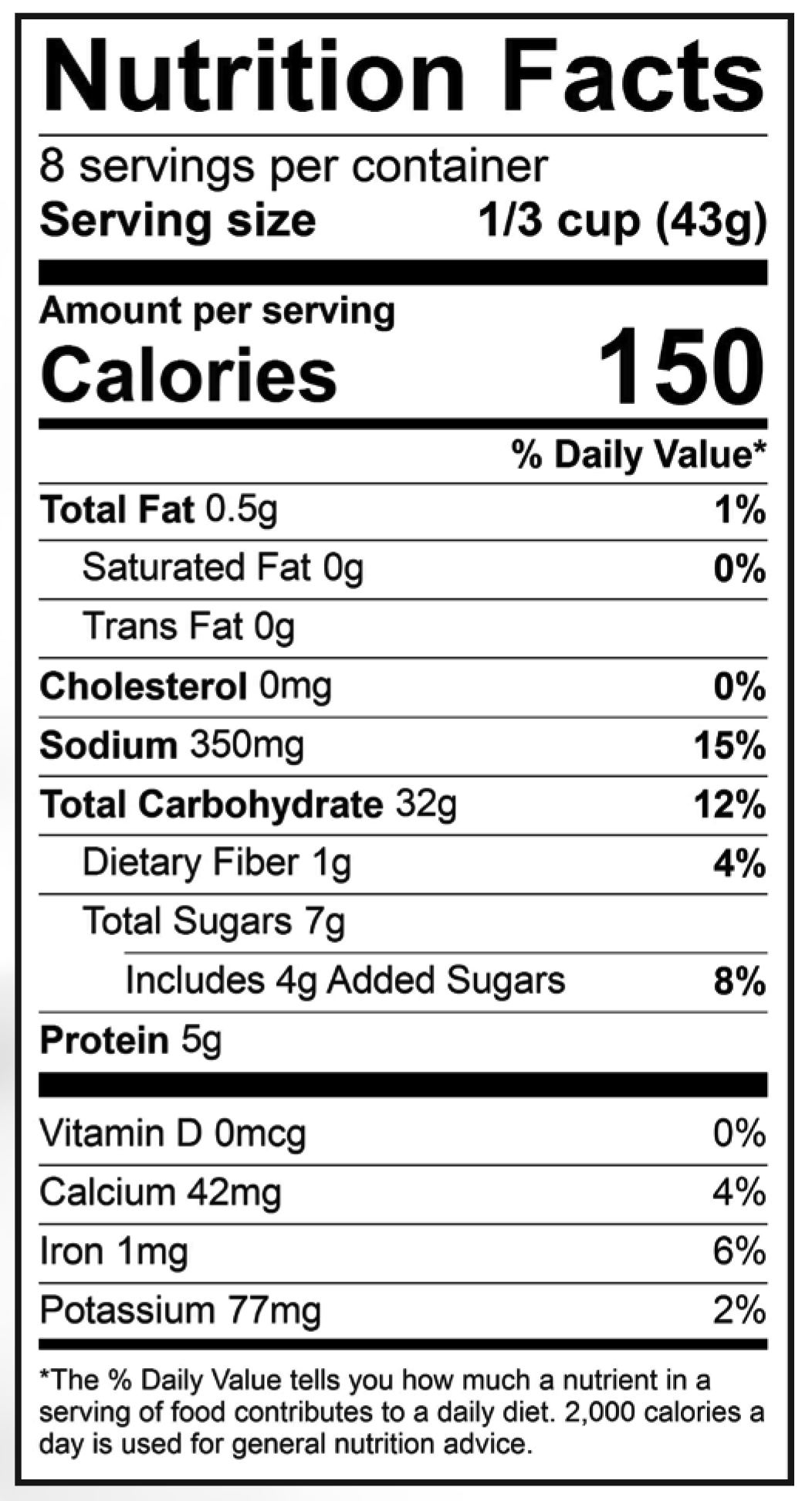 Product nutrion image