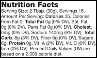 Nutrional Info