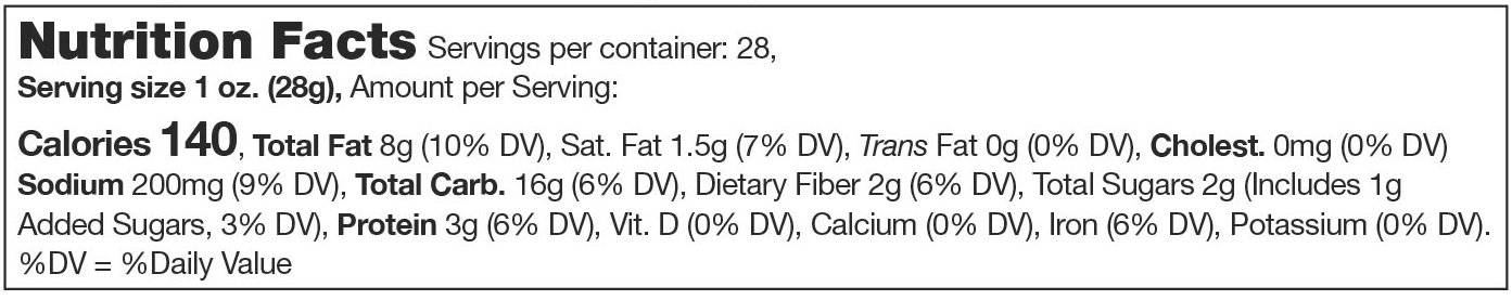 Product nutrion image