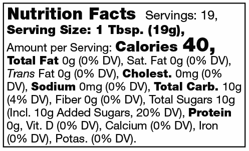 Product nutrion image