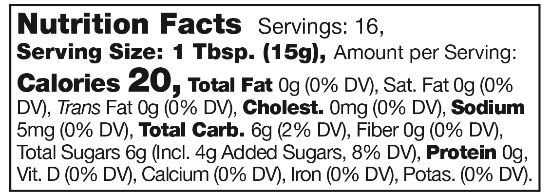 Product nutrion image