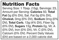 Product nutrion image