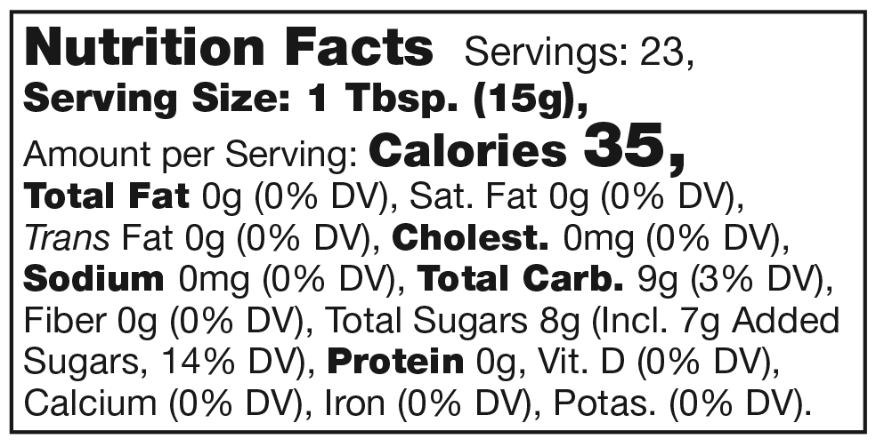 Product nutrion image
