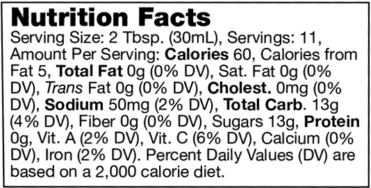 Product nutrion image