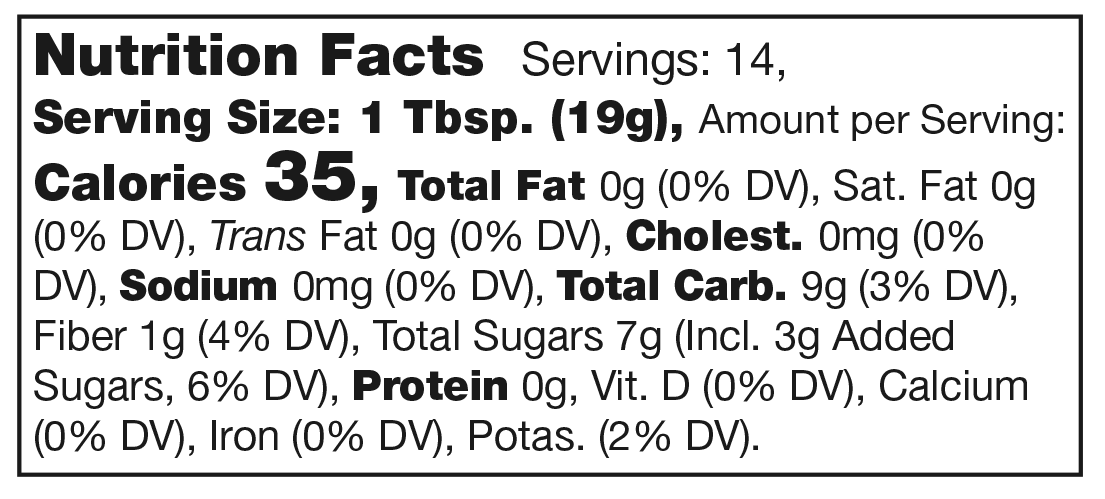 Product nutrion image