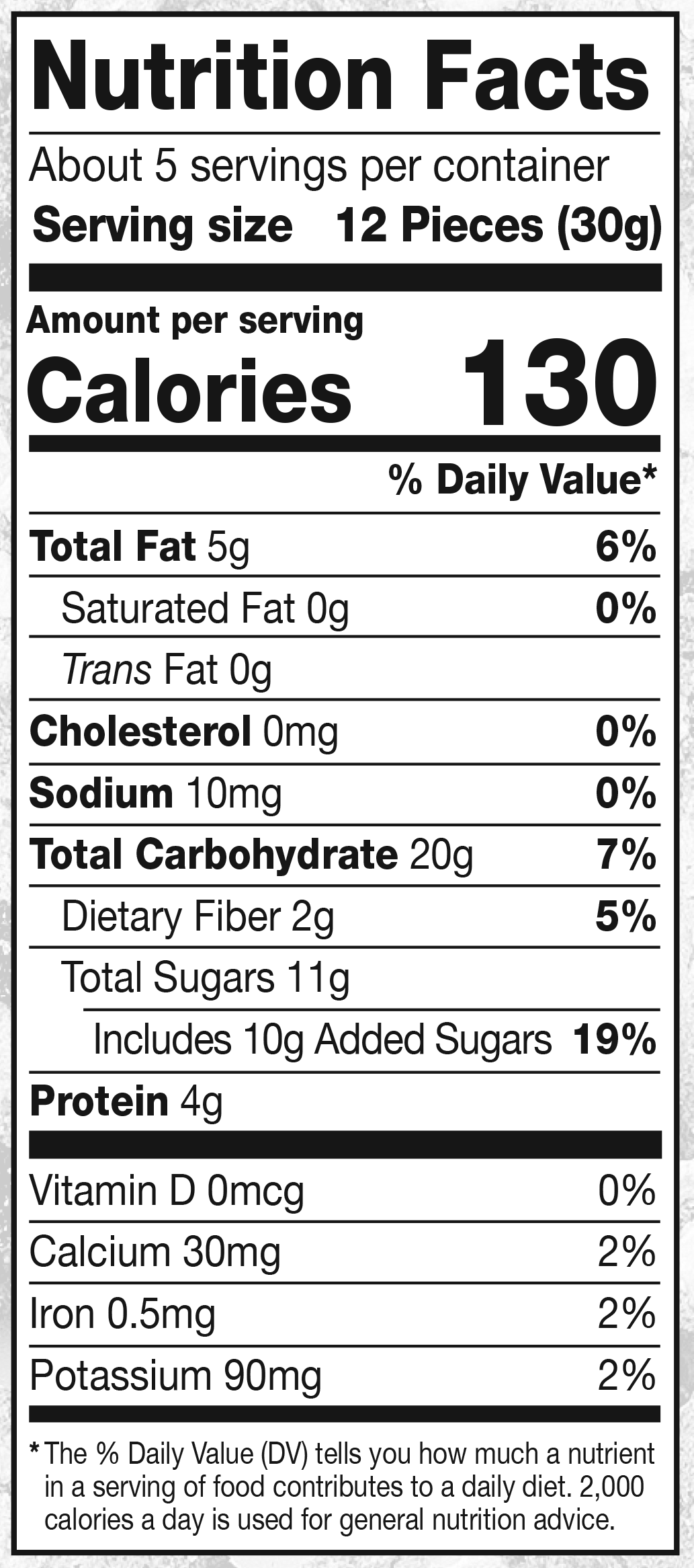 Product nutrion image