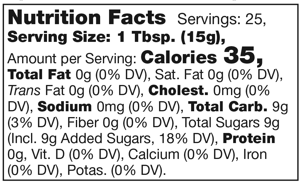 Product nutrion image