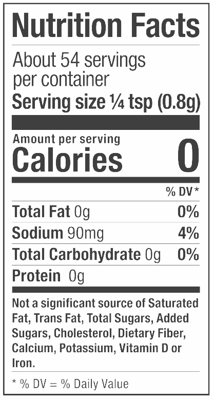 Product nutrion image