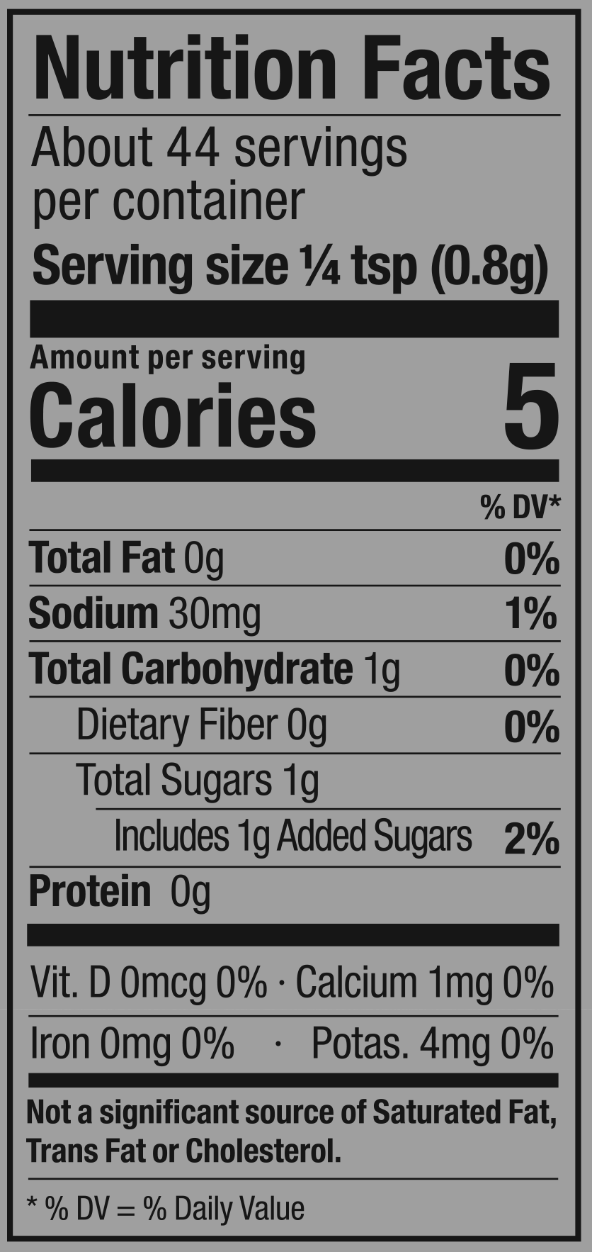 Product nutrion image