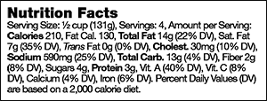 Nutrional Info