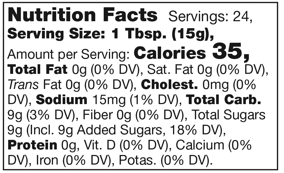 Product nutrion image