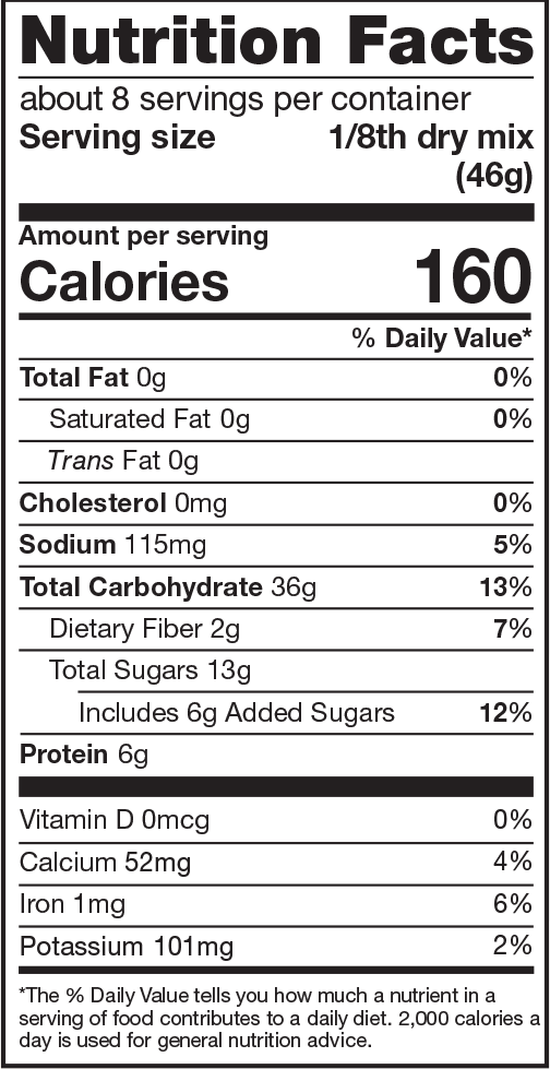 Product nutrion image