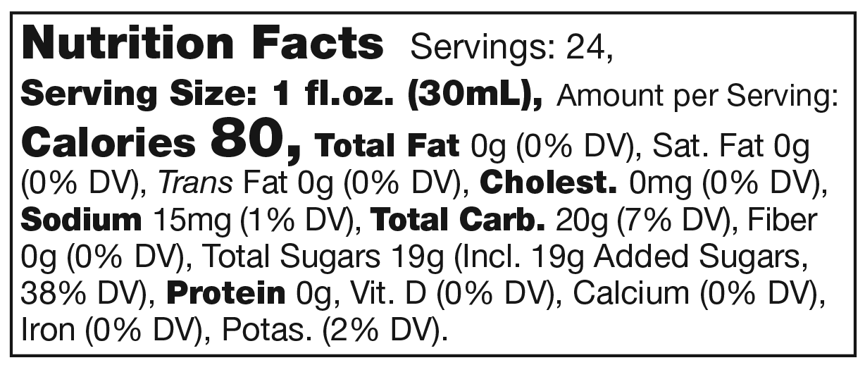 Product nutrion image