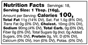 Nutrional Info