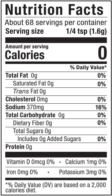 Product nutrion image