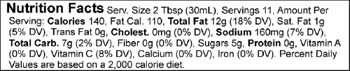 Product nutrion image