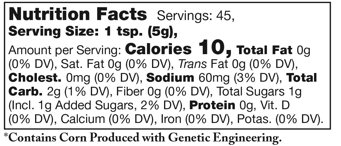 Product nutrion image