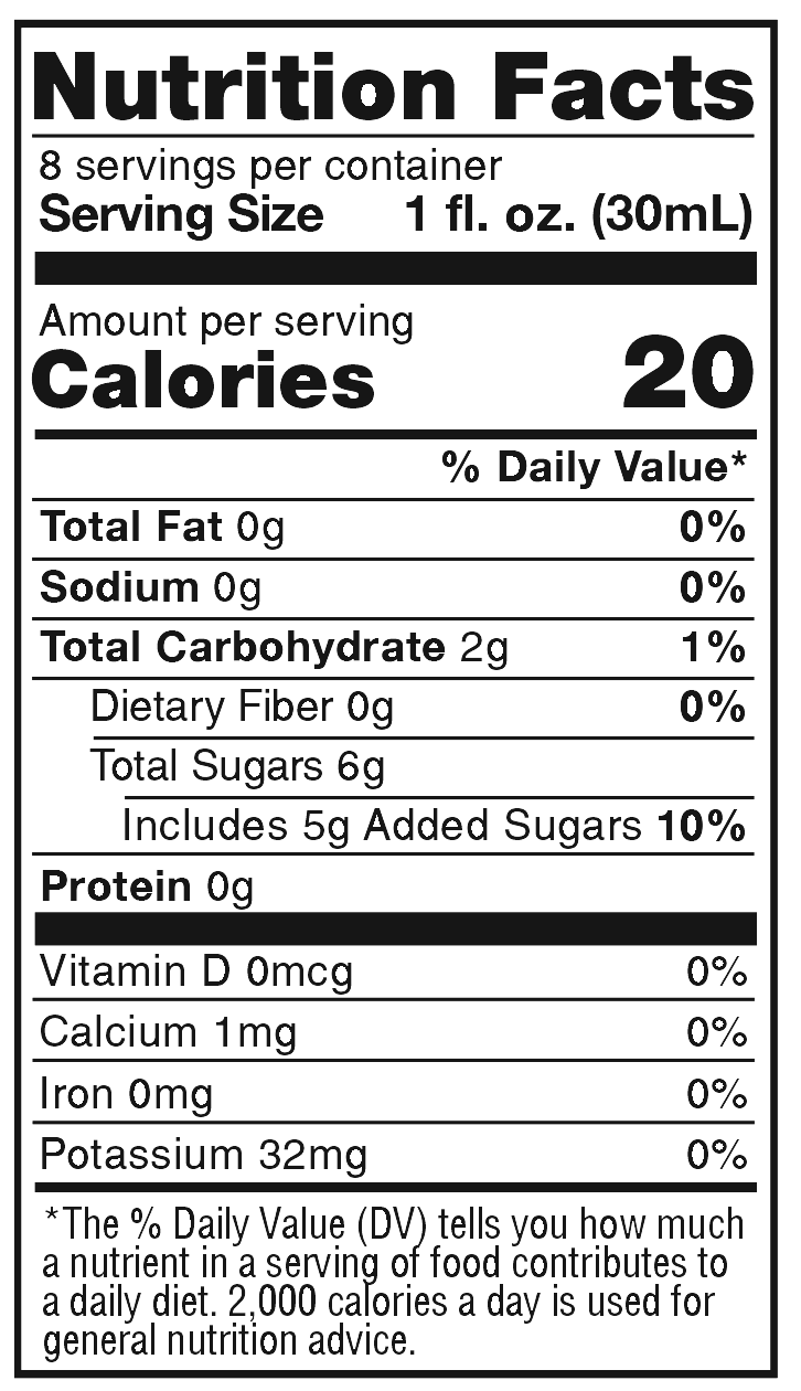 Product nutrion image
