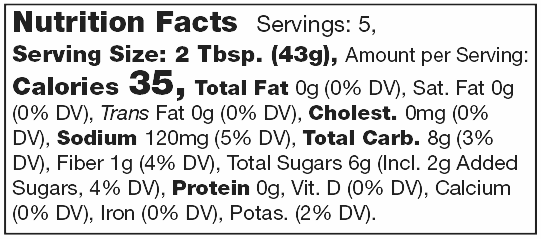 Product nutrion image