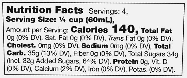 Product nutrion image
