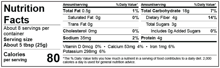 Product nutrion image