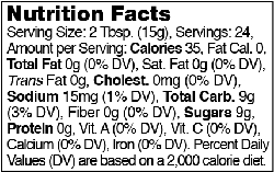 Nutrional Info