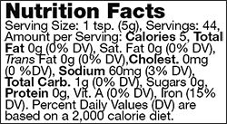 Product nutrion image