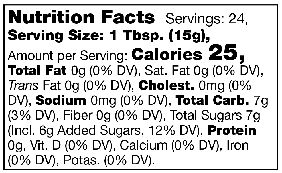 Product nutrion image