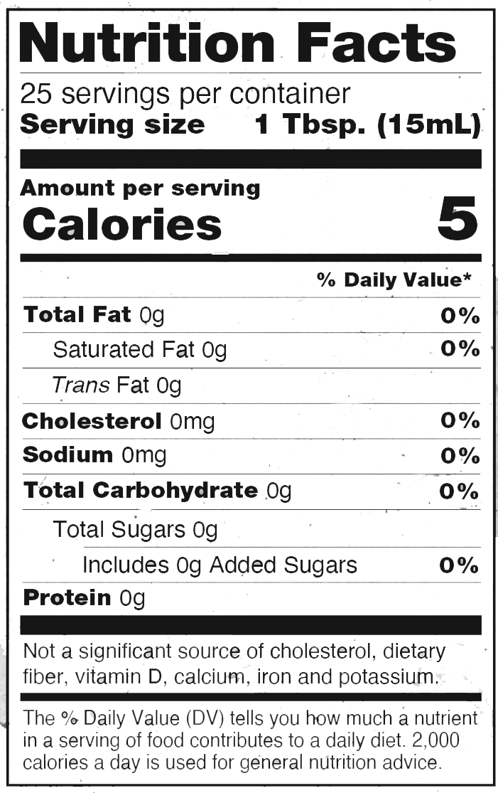 Product nutrion image